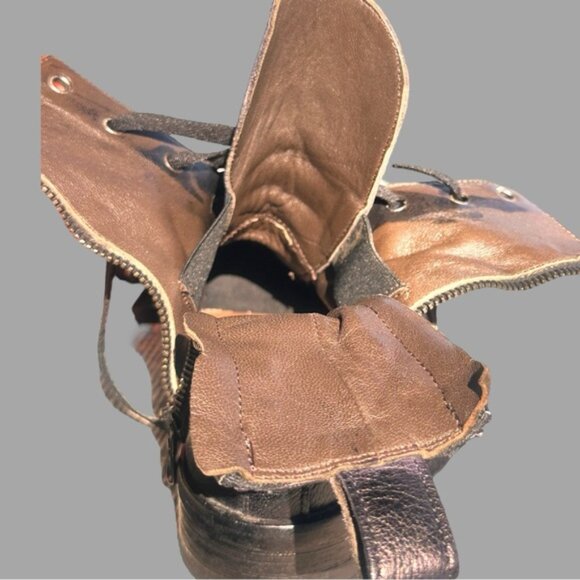 JP DAVID BLACK LEATHER ANKLE BOOT (SZ 37 - 6) (EUC) - Picture 9 of 10